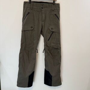 ROSSINGAL Olive Green utility snow pants